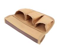 Alomejor Organisateur Suspendu avec Poches, Sac de Rangement Latéral pour Chaise de Camping avec Boucles en Laiton Vintage pour Accoudoir, Poteau de Tente, Accessoires D'équipement de (Kaki)