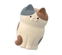 Alomejor Ornement de Bureau Multifonctionnel en Forme de Chat, Présentoir de Lunettes Mignonnes, Support de Téléphone pour la Décoration de la Maison et du Bureau, Matériau en Résine de qualité