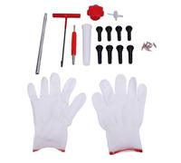 Alomejor Outil de Changement de Valve de Pneu, 24 Pièces, Kit d'outils de Remplacement de Valve de Pneu en Métal ABS pour TR413 TR414, Retrait et Installation Rapides, Réparation des Fuites pour