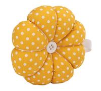 Alomejor Outil de Couture de Bracelet élastique Moelleux, Coussin à épingles, pour Débutants et Professionnels, Excellent Cadeau pour la Fête des Mères et Noël (taches blanches jaunes)