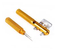 Alomejor Outil de Nouage de Pêche Rapide, Outil de Nouage de Pêche Rapide à Double Usage Manuel Portable Fournitures de Pêche Rapide pour Attacher Facilement et Proprement la Ligne