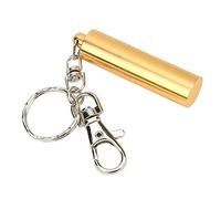 Alomejor Outil de Pointe de Queue de Billard en Acier Inoxydable brossé, Outil de Réparation de Meulage avec Boucle à clé, pour Accessoires de Queue de Billard (Gold)