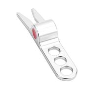 Alomejor Outil de Réparation de Divot en Alliage de Zinc, Fourche Verte Portable avec Conception à Pivot Lisse pour Un Entretien Efficace du Gazon, Accessoire de Golf (Silver)