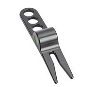 Alomejor Outil de Réparation de Divot en Alliage de Zinc, Fourche Verte Portable avec Conception à Pivot Lisse pour Un Entretien Efficace du Gazon, Accessoire de Golf (Black)