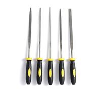 Alomejor Outils de Guitare, Ensemble de Limes de Guitare en Métal, 5 Pièces, Habillage Professionnel d'écrou et d'extrémité de Frette pour l'entretien de ukulélé Banjo