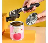 Alomejor Ouvre-boîte en Acier Inoxydable, Durable et Facile à Utiliser pour la Cuisine, Ouvre-bouteille Multifonctionnel pour une Utilisation Intérieure et Extérieure