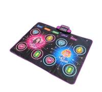 Alomejor Pad de Danse avec des Effets de Vie Vivants Mat de Danse à Double Joueur Interactif pour, connectivité pour Le Jeu de, Musique éducative Playmat