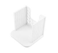 Alomejor pain Outil de Tranchage Efficace pour la Boulangerie de Cuisine à Domicile, Plastique ABS, Blanc, 6.3 * 5.91 * 5.87 ", 4 épaisseurs
