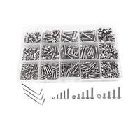 Alomejor Pan Head Hex Socket Screws Set, 500 Pcs Kit (M3 M4 M5)