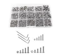 Alomejor Pan Head Hex Socket Screws Set, 500 Pcs Kit (M3 M4 M5)