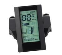 Alomejor Panneau D'affichage LCD à Vélo électrique, ABS ABS Résistant à la Poussière Résistant à l'eau avec Indicateur de Batterie pour Le Vélo Extérieur