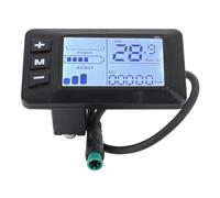 Alomejor Panneau D'affichage LCD Compteur de Vitesse pour Vélos et Scooters Électriques avec Connecteur à 5 Broches
