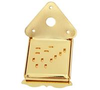 Alomejor Panneau de Traction de Câble de Mandoline en Acier de Haute qualité avec Couvercle Décoratif chromé Brillant pour Guitare électrique, Design Exquis pour les Amateurs de Musique (QB11 or