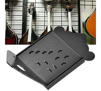 Alomejor Panneau de Traction de Câble de Mandoline en Acier de Haute qualité avec Couvercle Décoratif chromé Brillant pour Guitare électrique, Design Exquis pour les Amateurs de Musique (QB09 noir