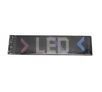 Alomejor Panneau LED de Voiture, Panneau Flexible RVB Vibrant, Défilant de Barre de Magasin, Pilote de Taxi contrôlé par Application PU + FPCB Noir 16x64
