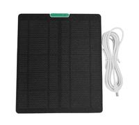 Alomejor Panneau Solaire 10W pour Caméra de sécurité, Panneau Solaire de Recharge Rapide avec Support de 9,8 Pieds de Câble (WHITE)