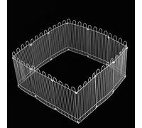 Alomejor Parc à Hamster, Clôture en Filet de Fer Robuste pour Petits Animaux de Compagnie, Jouet Pliable et Portable 12 Pièces avec Boucle en Plastique pour Usage Domestique et Extérieur