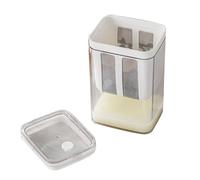 Alomejor Passoire à Yaourt Filtre de Séparation Efficace pour Yaourt Grec Fait Maison, Fromage, Lait de Soja, Couvercle Transparent de 14,8 Oz pour une Utilisation en Cuisine