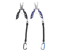 Alomejor Pêcheur 2 Pièces Pinces de Pêche en Acier Inoxydable Polyvalent Dissolvant de Crochet Ensemble de Ciseaux de Tresse pour les Amateurs D'équipement de Pêche