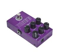 Alomejor Pédale de Retard Numérique, 9 Boutons D'effets de Retard, Pédale D'effet de Guitare avec Mode TAP HOLD, Temps de de 3000 Ms, Boîtier en Métal, pour Guitare électrique et