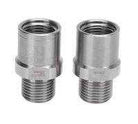 Alomejor Pédale de Vélos en Acier Inoxydable en Acier Inoxydable Extension en pour 20 Mm pour Le Vélo de Route de Montagne, 2 Colis