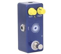 Alomejor Pédale D'effets Multi avec Effet Chorus | Châssis en Alliage D'aluminium, Fonctionnement 9V DC 12mA, Taille Compacte pour Pédalier, Commandes de Profondeur et