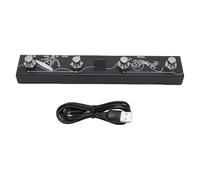 Alomejor Pédale MIDI sans Fil, Clavier à Pied Multifonction Bluetooth, Processeur D'effets Sonores Rechargeable pour Scène et Home Studio