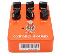 Alomejor Pédale Simulateur D'amplificateur à 6 Potentiomètres pour Son Rock | Boîtier Métallique, Interface Audio Mono 1/4 Pouce, Pile 9V ou Alimentation DC, Design Rétro léger.