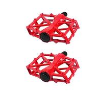 Alomejor Pédales de Vélo de Montagne, Ensemble de Pédales de Vélo en Alliage d'aluminium, Plate-Forme de 12 X 9,5 Cm de Large, Structure en X Creuse, scellé, pour Vélos de Piste Pliables de Route