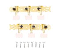 Alomejor Pegs d'accordage, mécanismes précis dorés fermés Remplacement Rapide têtes de Machine 3L 3R for Musiciens acoustiques Concerts répétitions ateliers luthiers