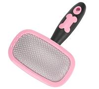 Alomejor Peigne à Poils de Chien et Chat, Brosse Rotative à 360 ° avec Perles D'acupuncture pour le Toilettage des Animaux à Poils Longs et Courts, 15,2x11,3 Cm (Un peu de rose)
