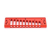 Alomejor Peigne d'harmonica pour harmonica SP20 - Alliage d'aluminium - 10 trous - Pièces de rechange pour instruments de musique Blues