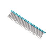 Alomejor Peigne pour Chat, Peigne D'épilation Durable en Acier Inoxydable pour le Toilettage des Chats, Conception Ergonomique pour Toutes les Races 6,3 X 1,3 Pouces (BLUE)