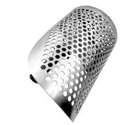 Alomejor Pelle à Sable de Plage avec Détection de Métal, Pelle en Acier Inoxydable Durable, Outil de Tamisage Rapide pour Objets de Valeur, Sentiers de Pierre en Plein Air, Argent 11,02 * 7,87 * 3,94