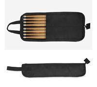 Alomejor Percussion Stick Bag 600D Oxford Cloth Water-Resistant Mallet Holder with Carrying Hook for Drumsticks Mallet
