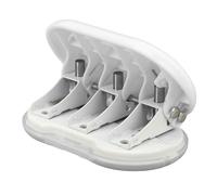 Alomejor Perforateur Manuel Portable en ABS à 3 Trous pour le Bricolage, avec Positionnement Précis, pour la Maison, le Bureau, L'école et les étudiants (WHITE)