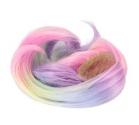 Alomejor Perruque de Poupée Articulée en Boule 1/6, Jolie Perruque en Soie Douce à Haute Température pour Circonférence de Tête de Poupée de 15.5 à 17cm (style 1)
