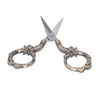 Alomejor Petits Ciseaux à Fleurs Vintage, Collection Artisanale, Lame en Acier Inoxydable pour Broderie, Couture, Façonnage des Sourcils, Coupe de Papier (Bronze)