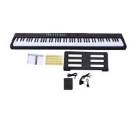 Alomejor Piano Numérique 88 Touches, 900 Tonalités, 700 Rythmes, 110 Morceaux de Démonstration, Support BT MIDI, Clavier lesté avec 25 Niveaux de sensibilité Tactile pour Débutants et (Prise UE 220V)
