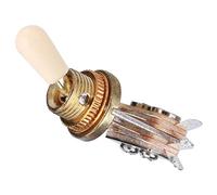 Alomejor Pièces de Guitare électrique EPI, Interrupteur à Bascule, Conversion de tonalité à 3 Positions, Accessoires de Ramassage de Manette de Vitesse pour Matériau Jaune de Type (chapeau jaune)