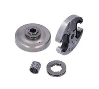 Alomejor Pièces de Tronçonneuse, Ensemble de Roulements de Jante de Pignon de Tambour D'embrayage, Installation Facile, Convient à 325 340 346XP 345 350 351 353 445E