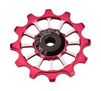 Alomejor Pignon de dérailleur pour vélo, 12T Céramique Aluminium Arrière Ajusté Vis 4-5-6mm, Support 7-8-9-10 Vitesse, for VTT, Vélo Route, Vélo Urbain