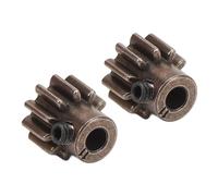 Alomejor Pignon de Voiture RC, 2 Pièces 32P 11T Engrenage en Acier avec Arbre de 3 Mm, pour Moteur Rustler 4X4 Modèle 6747