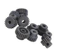 Alomejor Pignon D'engrenage de Moteur de Voiture RC en Acier 16T-25T 7075 48P, Performances Fiables pour Moteur sans Balais 1/8 1/10, Installation Facile, Léger, Ensemble de 10 Pièces