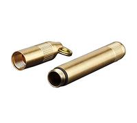 Alomejor Pilulier Porte-Bouteille de Pilule en Laiton Récipient de Cure-Dents de Cigarette Étui à Médicaments pour Cure-Dents de Poche pour Une Utilisation en Extérieur