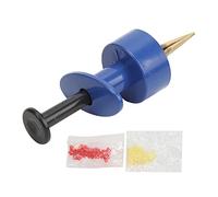 Alomejor Pince à Appâts de Pêche, Pince à vers de Terre à 4 Griffes avec élastique pour la Pêche en Plein Air (Bleu)