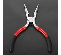 Alomejor Pince à Bec Long Outil de Coupe de Fil D'acier Durable pour électriciens, Fabrication de Bijoux et Réparation électronique Noir + Rouge 4,8 * 3,9 Pouces 1 Pince