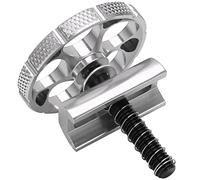 Alomejor Pince à Charnière de Vélo C Boucle CNC Plaque de Pince à Charnière Intégrée pour Vélo Pliant (Argent)