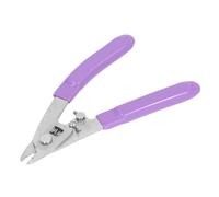 Alomejor Pince à Dénuder à Fibre Optique Outil de Dénudage Précis à Trois Trous pour Couper et Dénuder les Fils électriques en Acier Inoxydable avec Verrouillage de sécurité pour Câbles