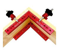 Alomejor Pince D'Angle 120X120mm, Pince de Fixation à Angle Droit Solide pour le Travail du Bois, Verre, Alliage D'aluminium